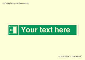 Custom Slide to Open Sign